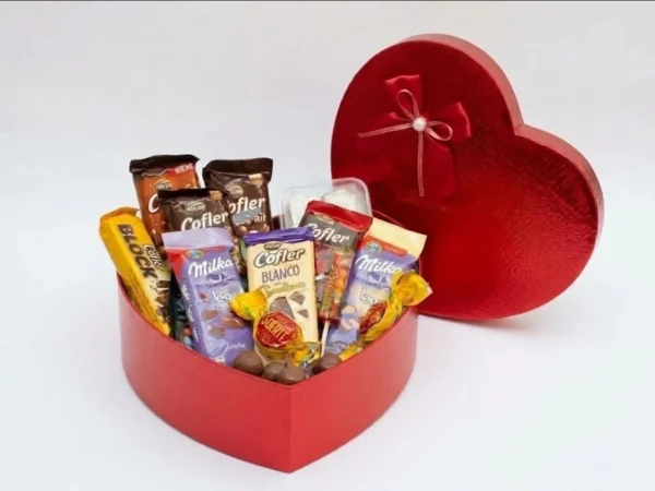 Box chocolates corazón